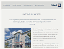 Tablet Screenshot of dibag.de