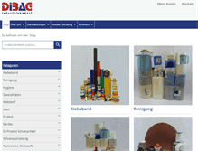 Tablet Screenshot of dibag.ch